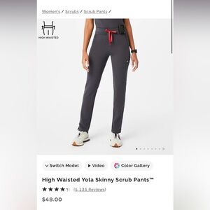 Figs Scrub Bottoms in Black